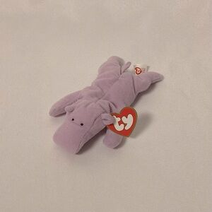 ⭐️ Vintage 1993 Happy The Hippo Ty McDonald’s Happy Meal Toy Mini Beanie Baby
